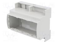 Enclosure: for DIN rail mounting; Y: 90mm; X: 103mm; Z: 62mm; grey ITALTRONIC