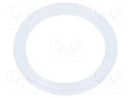 Gasket; polyetylene; Thk: 1.6mm; Øint: 14.7mm; Øout: 19mm; PG9 