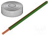 Wire; LiY; stranded; Cu; 0.25mm2; PVC; brown-green; 900V; 250m LAPP