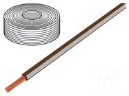 Wire; LiY; stranded; Cu; 0.25mm2; PVC; brown-white; 900V; 250m LAPP
