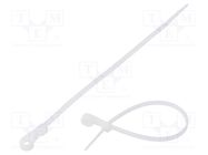 Cable tie; with a hole for screw mounting; L: 170mm; W: 3.6mm FIX&FASTEN