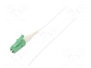 Optic fiber pigtail; LC/APC; 3m; 9/125um; LSZH; green; white QOLTEC