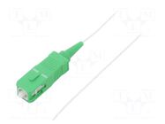 Optic fiber pigtail; SC/APC; 1m; Optical fiber: 9/125um; LSZH QOLTEC