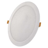 LED recessed luminaire RUBIC, round, white, 24W, neutral white, EMOS