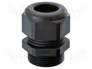 Cable gland; with long thread; M50; 1.5; IP68; polyamide; black HUMMEL
