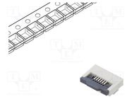 Connector: FFC/FPC; horizontal; PIN: 6; ZIF; SMT; 500mA; tinned; 30mΩ CONNFLY