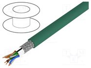 Wire; ETHERLINE® Cat.5e,SF/UTP; 4x2x24AWG; 5e; wire; Cu; PUR; 6.3mm LAPP