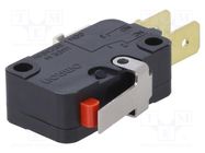 Microswitch SNAP ACTION; 16A/250VAC; with lever; SPDT; ON-(ON) OMRON Electronic Components