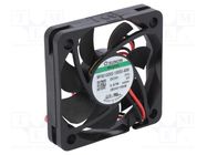 Fan: DC; axial; 5VDC; 50x50x10mm; 18.7m3/h; 25.6dBA; Vapo; 4800rpm SUNON