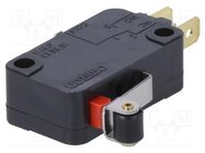 Microswitch SNAP ACTION; 5A/125VAC; with lever (with roller) OMRON Electronic Components