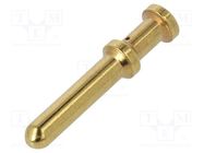 Contact; male; copper alloy; gold-plated; 4mm2; 12AWG; bulk; 40A 