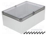 Enclosure: multipurpose; X: 255mm; Y: 360mm; Z: 152mm; MNX; grey; IK08 FIBOX