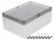 Enclosure: multipurpose; X: 255mm; Y: 360mm; Z: 152mm; MNX; grey; IK08 FIBOX