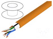 Wire; ETHERLINE® LAN 200,F/UTP; 4x2x24AWG; 5e; wire; Cu; orange LAPP