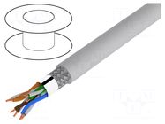 Wire; ETHERLINE® LAN 200,SF/UTP; 4x2x24AWG; 5e; wire; Cu; grey LAPP