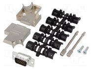 Connector: D-Sub HD; PIN: 15; plug; male; soldering; for cable ENCITECH