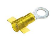 RING TERMINAL, NYLON INSULATED, 12 - 10 AWG, #10 STUD SIZE, FUNNEL ENTRY 07AH2246