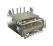 USB CONN, 2.0 TYPE A, R/A RCPT, 4POS, TH