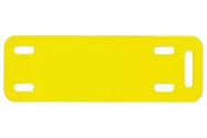 MARKER PLATE, 76.2 X 12.7MM, YELLOW,PK50