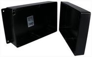 ENCLOSURE, WALL MOUNT, ALUMINIUM, BLACK