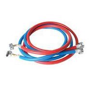 6  Washing Machine Fill Hose Pair - One Red/One Blue - Washers Included