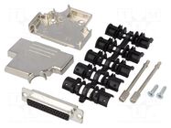 Connector: D-Sub HD; PIN: 44; plug; female; soldering; for cable ENCITECH