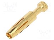 Contact; female; copper alloy; gold-plated; 0.75mm2; 18AWG; bulk DEGSON ELECTRONICS