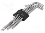 Wrench-set; Hex Plus key; stainless steel; 9pcs. WERA