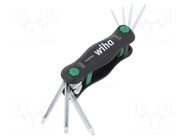 Wrench-set; Torx®; TX7,TX8,TX9,TX10,TX15,TX20,TX25; 7pcs. WIHA