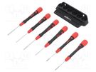 Kit: screwdrivers; precision; Phillips,slot; PicoFinish®; 6pcs. WIHA