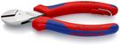KNIPEX 73 05 160 T X-Cut® Compact Diagonal Cutter with multi-component grips, with integrated tether attachment point for a tool tether chrome-plated 160 mm