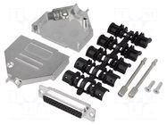 Connector: D-Sub HD; PIN: 44; plug; female; soldering; for cable ENCITECH