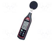 Meter: sound level; LCD; 4 digit; Sound level: 30÷130dB; 305g SEFRAM