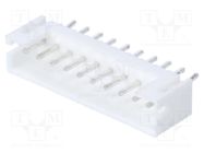 Socket; wire-board; male; 2mm; PIN: 10; THT; 100V; 2A; tinned CONNFLY