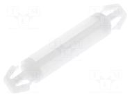 PCB distance; polyamide; L: 18mm; latch/latch; natural; UL94V-2 FIX&FASTEN
