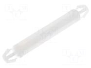 PCB distance; polyamide; L: 27mm; latch/latch; natural; UL94V-2 FIX&FASTEN