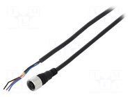 Cable: for sensors/automation; M12; PIN: 3; straight; 2m; plug; CI AUTONICS