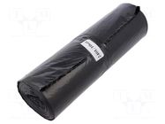 Trash bags; polyetylene LD; black; 240l; 10pcs. PLAST