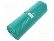 Trash bags; polyetylene LD; green; 240l; 10pcs. PLAST