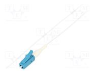 Fiber patch cord; LC/UPC; 1m; Optical fiber: 9/125um; LSZH; white QOLTEC