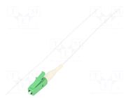 Optic fiber pigtail; LC/APC; 2m; 9/125um; LSZH; green; white QOLTEC
