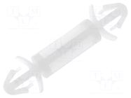 PCB distance; polyamide; L: 12mm; latch/latch; natural; UL94V-2 FIX&FASTEN