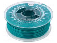 Filament: PET-G; Ø: 1.75mm; emerald-green; 220÷250°C; 1kg DEVIL DESIGN