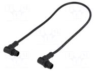 Cable: for sensors/automation; PIN: 5; with plastic nut; plug; 60V AMPHENOL LTW