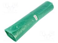 Trash bags; polyetylene LD; green; 120l; 25pcs. PLAST