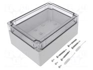 Enclosure: multipurpose; X: 152mm; Y: 202mm; Z: 90mm; TG PC; grey SPELSBERG