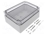 Enclosure: multipurpose; X: 152mm; Y: 202mm; Z: 90mm; TG PC; grey SPELSBERG