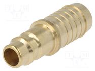 Quick connection coupling; 0÷35bar; brass; L: 44mm; 1000l/min PNEUMAT