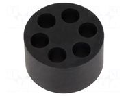 Insert for gland; 6mm; M32; IP68; NBR caoutchouc; Holes no: 6 HELUKABEL