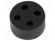 Insert for gland; 3mm; M20; IP68; NBR rubber; Holes no: 4; HT-MFDE HELUKABEL